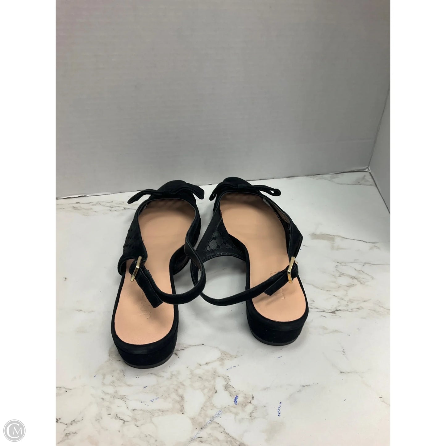 Sandals Heels Block By J. Crew In Black, Size: 7.5