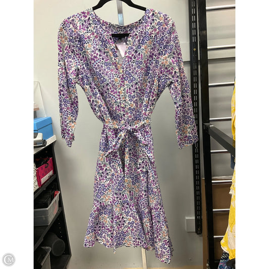 Dress Casual Midi By Talbots In Floral Print, Size: 14p