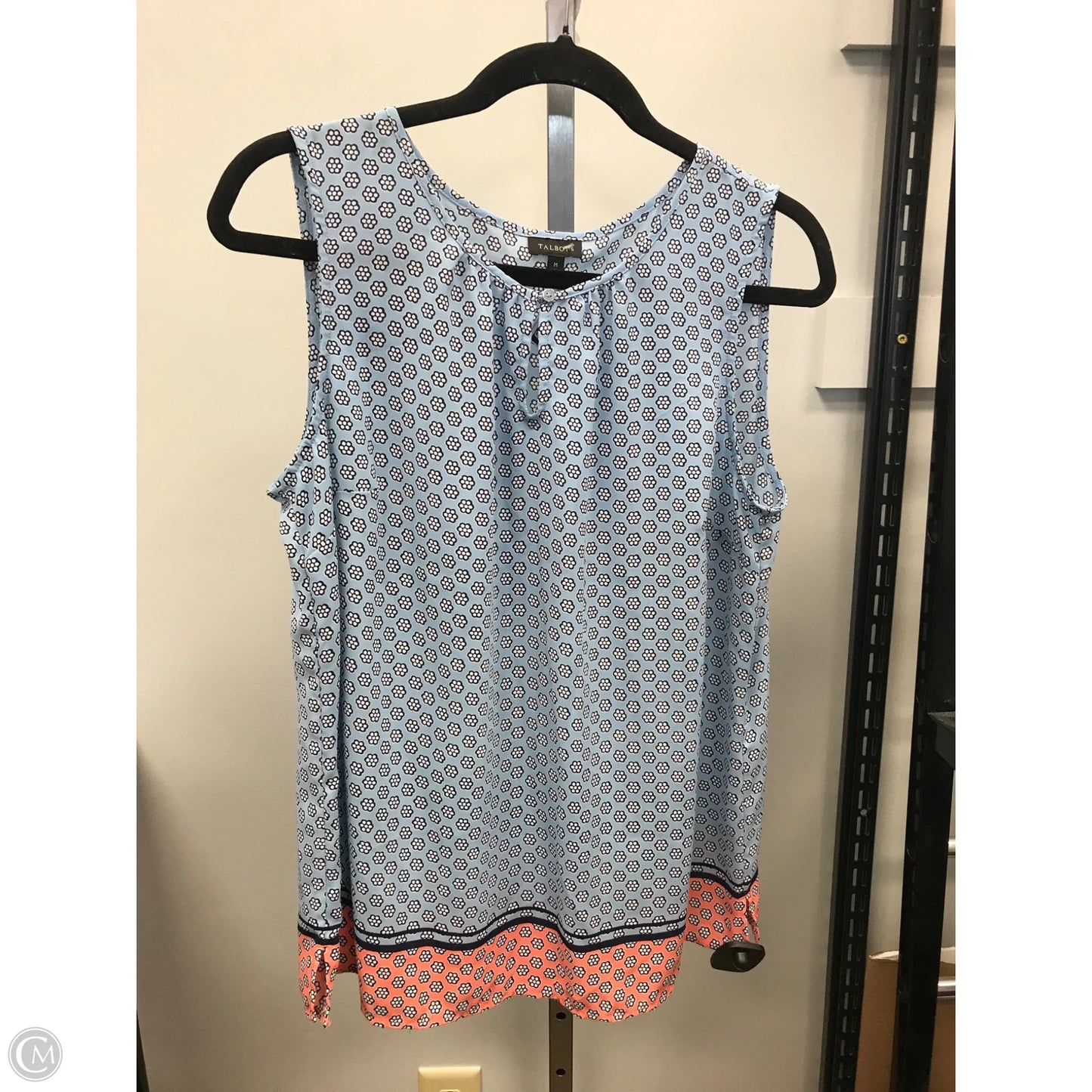 Top Sleeveless By Talbots In Blue, Size: M