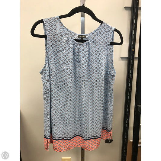 Top Sleeveless By Talbots In Blue, Size: M