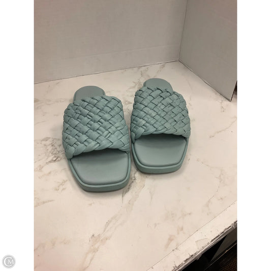 Sandals Flats By Vince In Green, Size: 9.5
