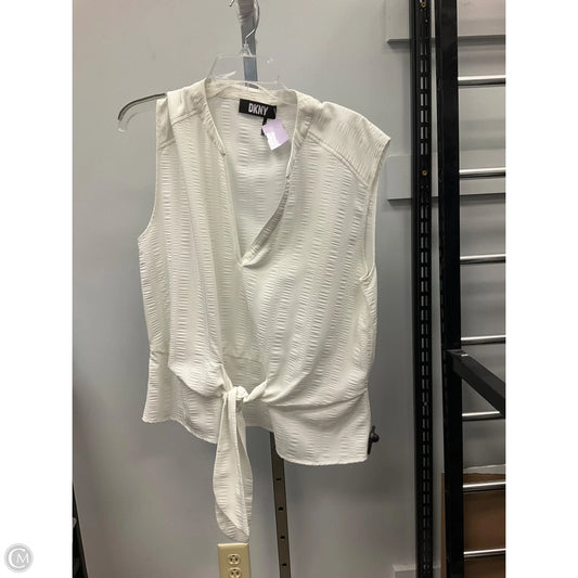 Top Sleeveless By Dkny In White, Size: Xl