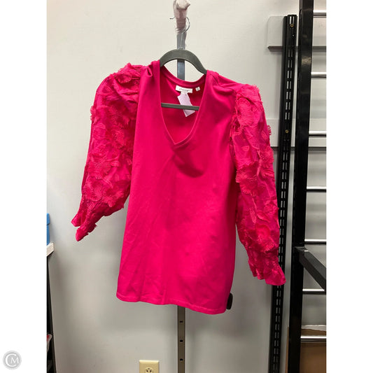 Top Long Sleeve By Chicos In Pink, Size: L