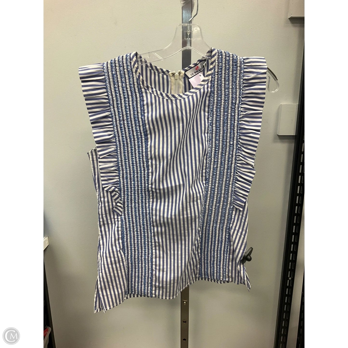 Top Sleeveless By CK BRADLEY In Striped Pattern, Size: M