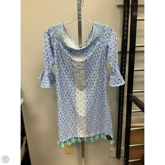 Swimwear Cover-up By Cabana Life In Blue, Size: M