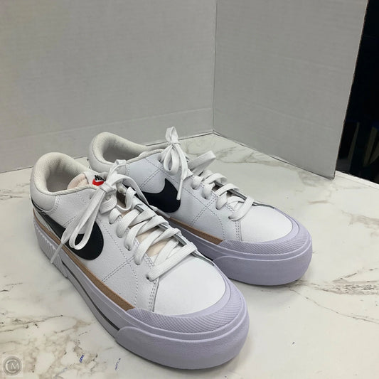 Shoes Athletic By Nike In White, Size: 8.5
