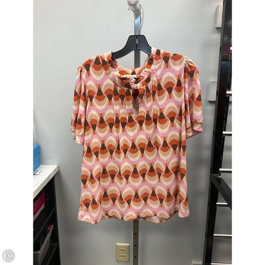Top Short Sleeve By Faith And Joy In Multi-colored, Size: Xl