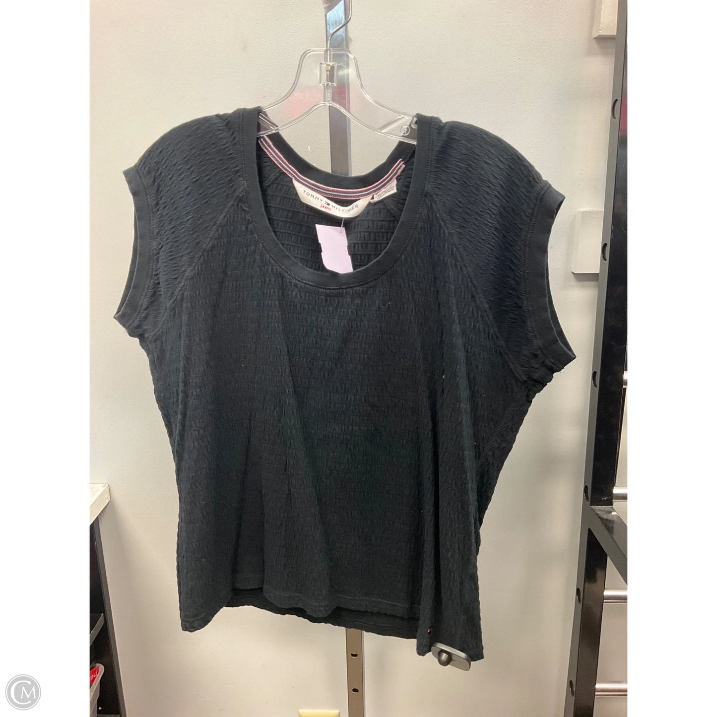 Top Sleeveless By Tommy Hilfiger In Black, Size: Xl