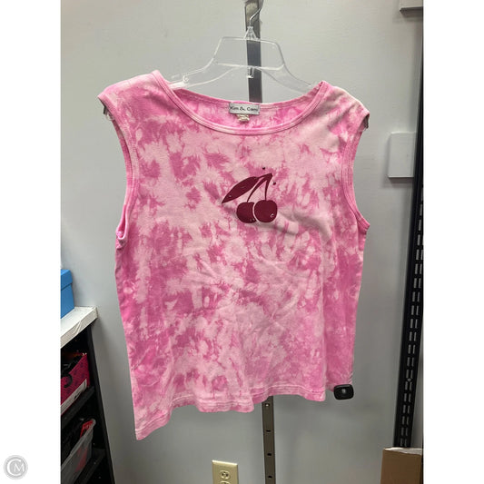 Top Sleeveless By Kim & Cami In Pink, Size: Xl