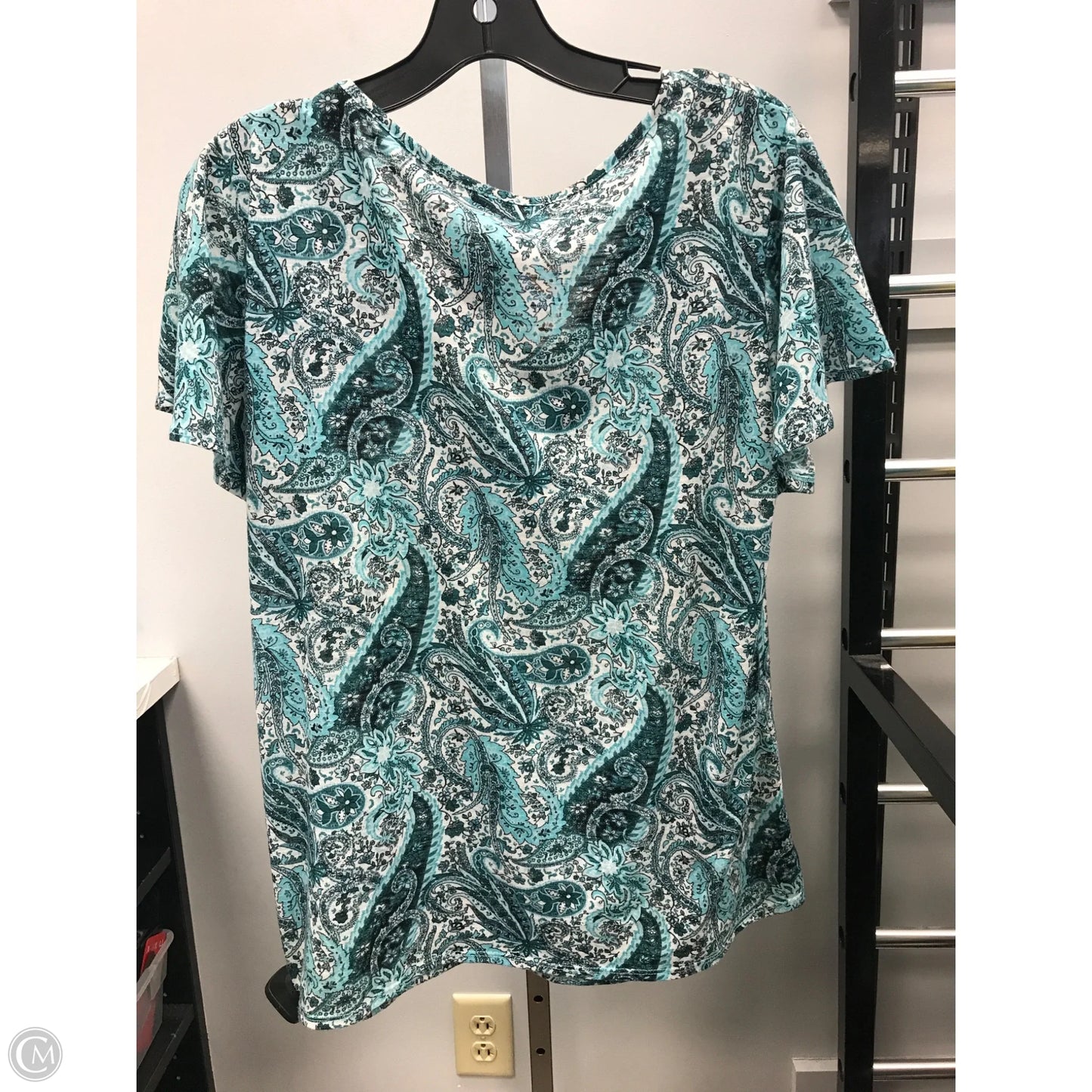Top Short Sleeve By Cmc In Green, Size: Xl