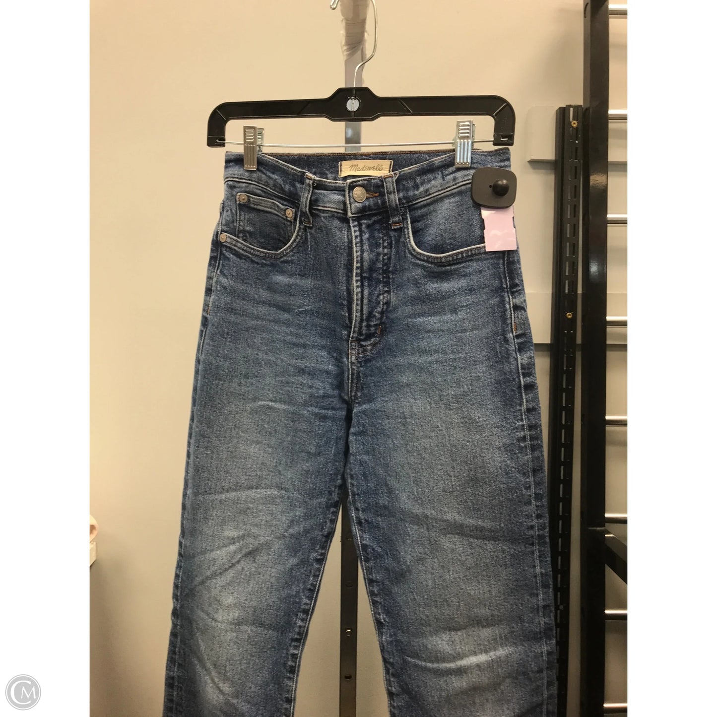 Jeans Straight By Madewell In Blue Denim, Size: 0