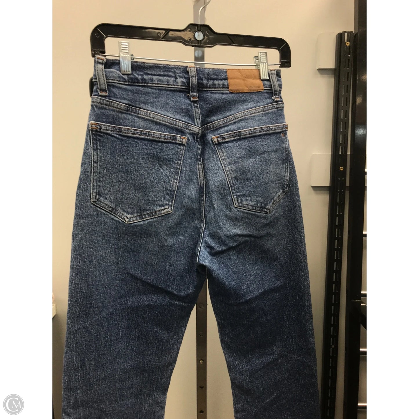 Jeans Straight By Madewell In Blue Denim, Size: 0
