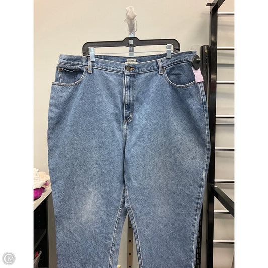 Jeans Straight By L.l. Bean In Blue Denim, Size: 22