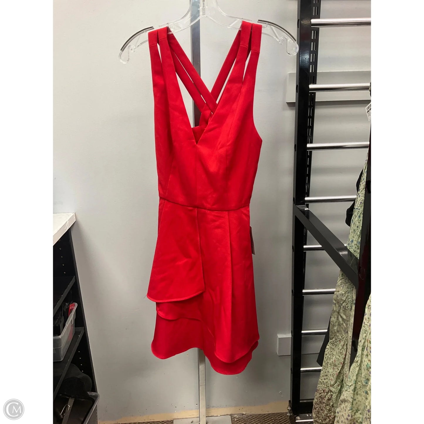 Dress Casual Short By Adelyn Rae In Red, Size: Xs