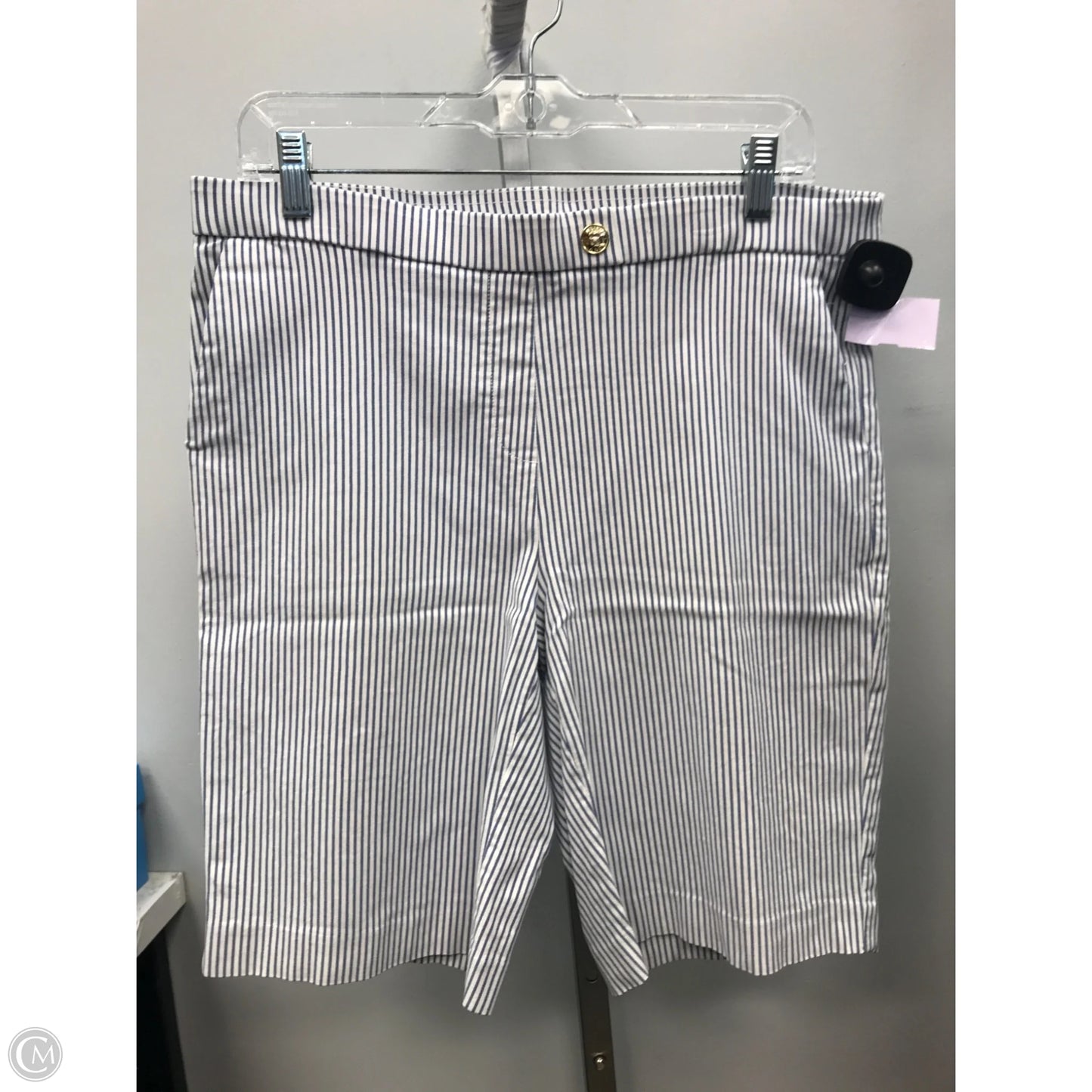 Shorts By Jones New York In Striped Pattern, Size: L