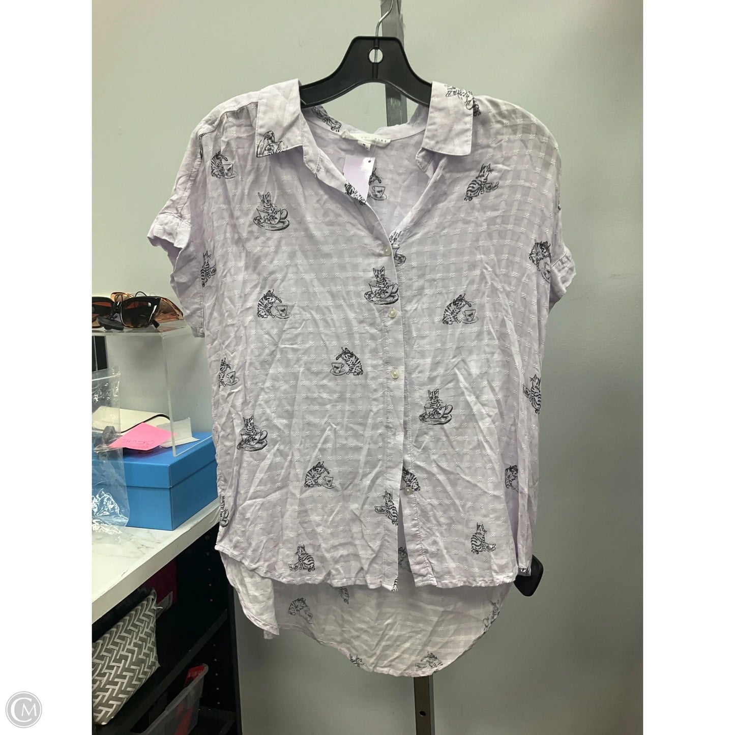 Top Short Sleeve By Jane And Delancey In Purple, Size: M