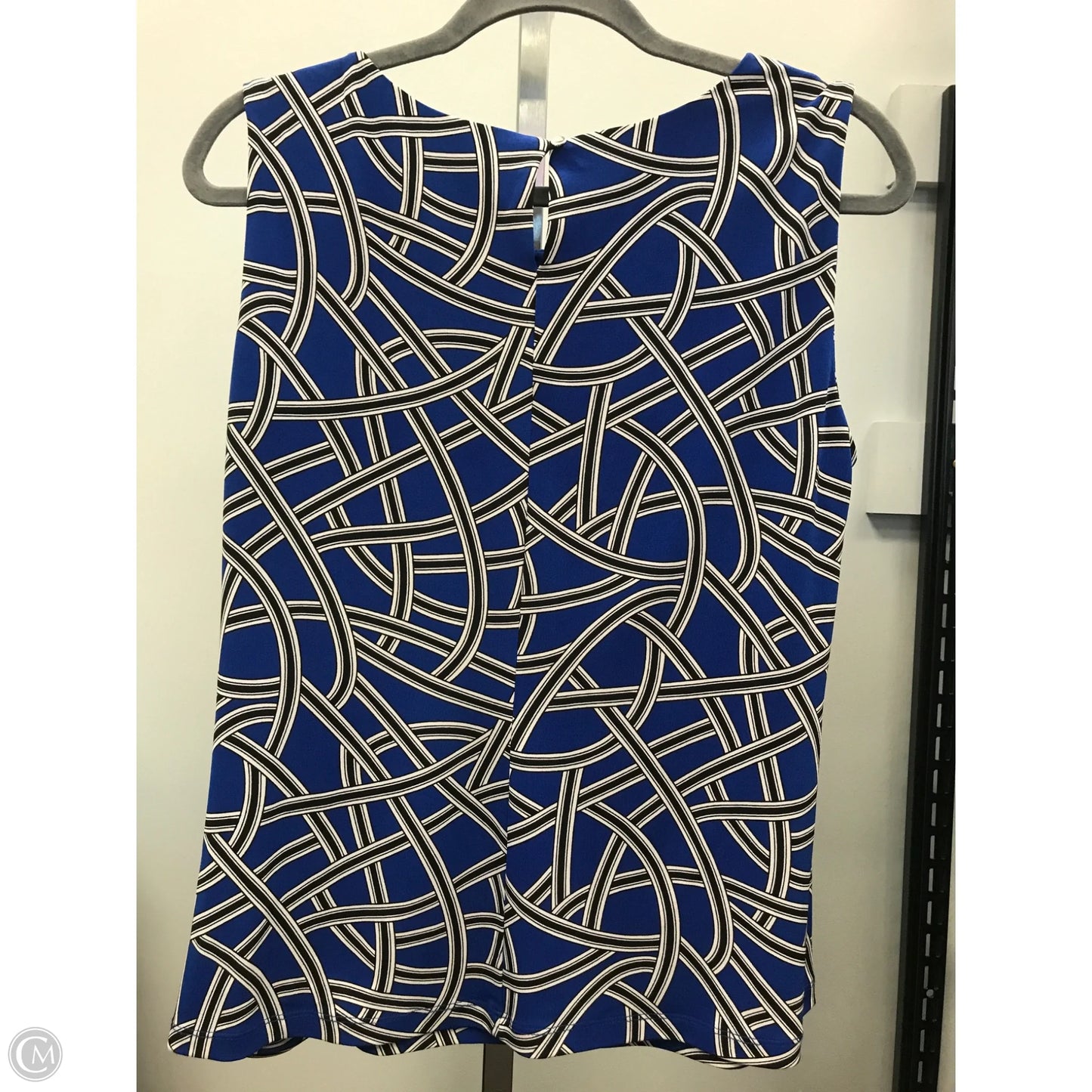 Top Sleeveless By Calvin Klein In Blue, Size: L