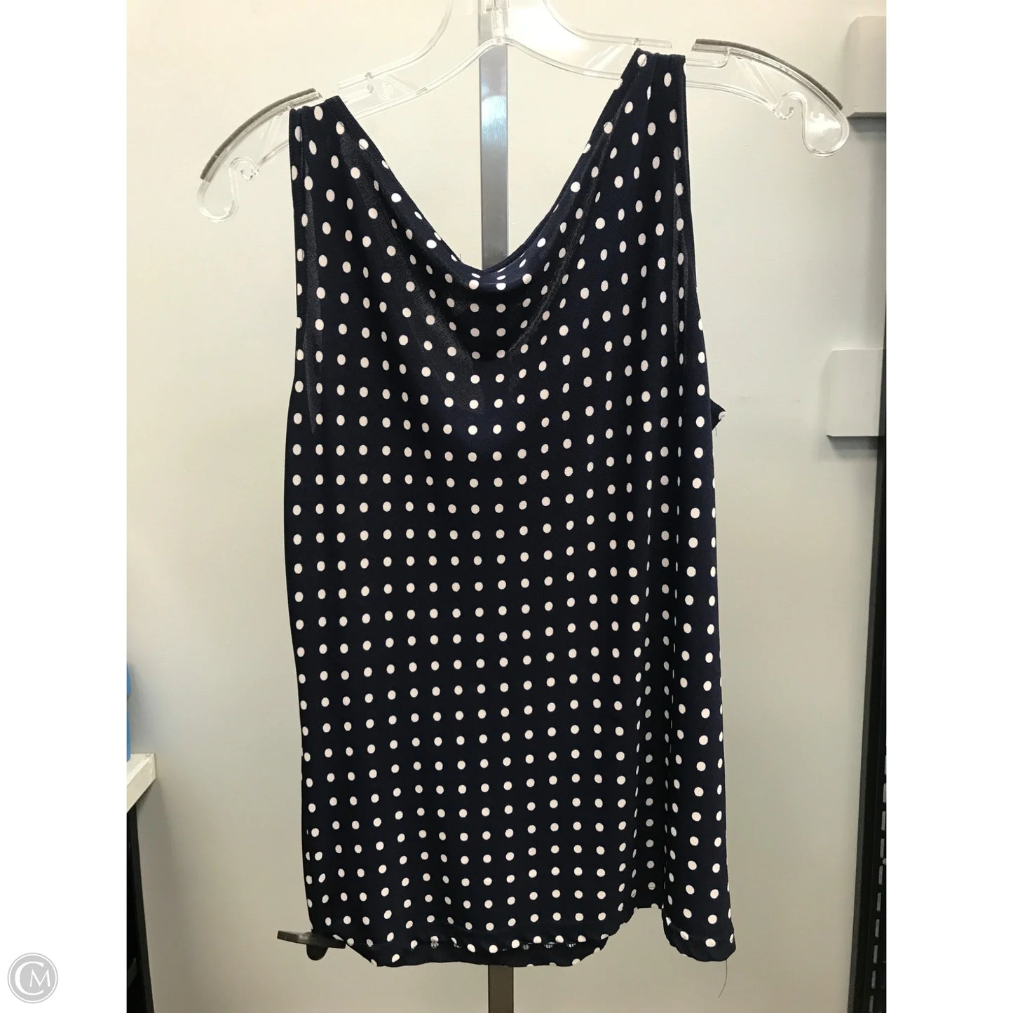 Top Sleeveless By Cmc In Polkadot Pattern, Size: L