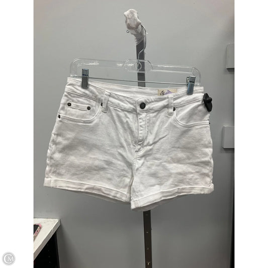 Shorts By Cosmic Blue Love In White Denim, Size: 4