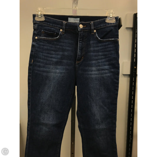 Jeans Cropped By Loft In Blue Denim, Size: 4