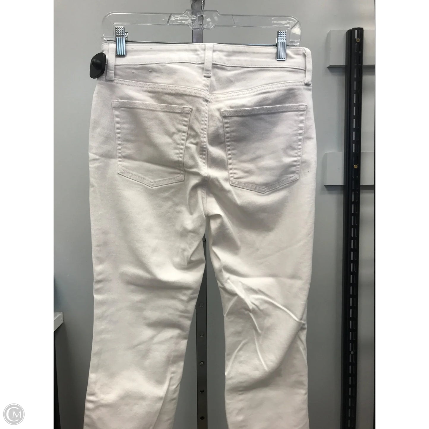 Jeans Cropped By Talbots In White Denim, Size: 4