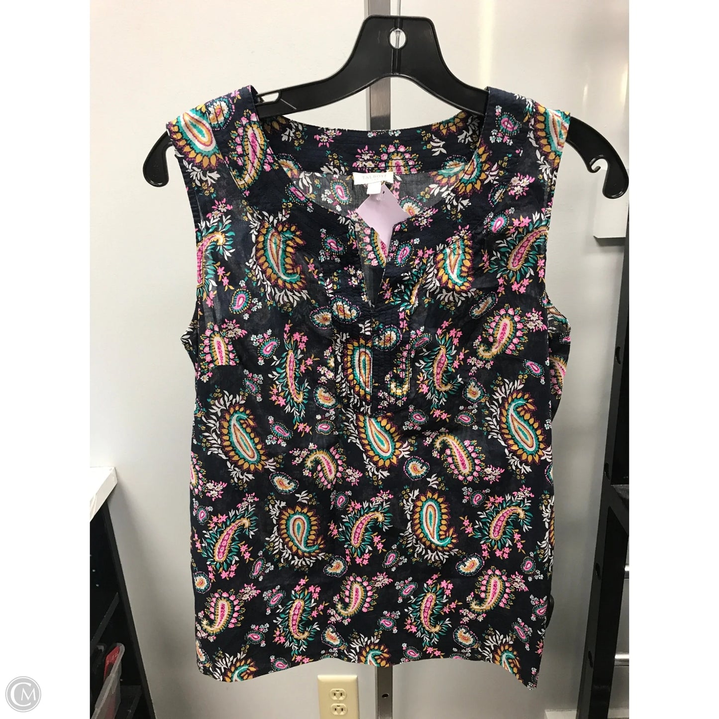 Top Sleeveless By Talbots In Floral Print, Size: S