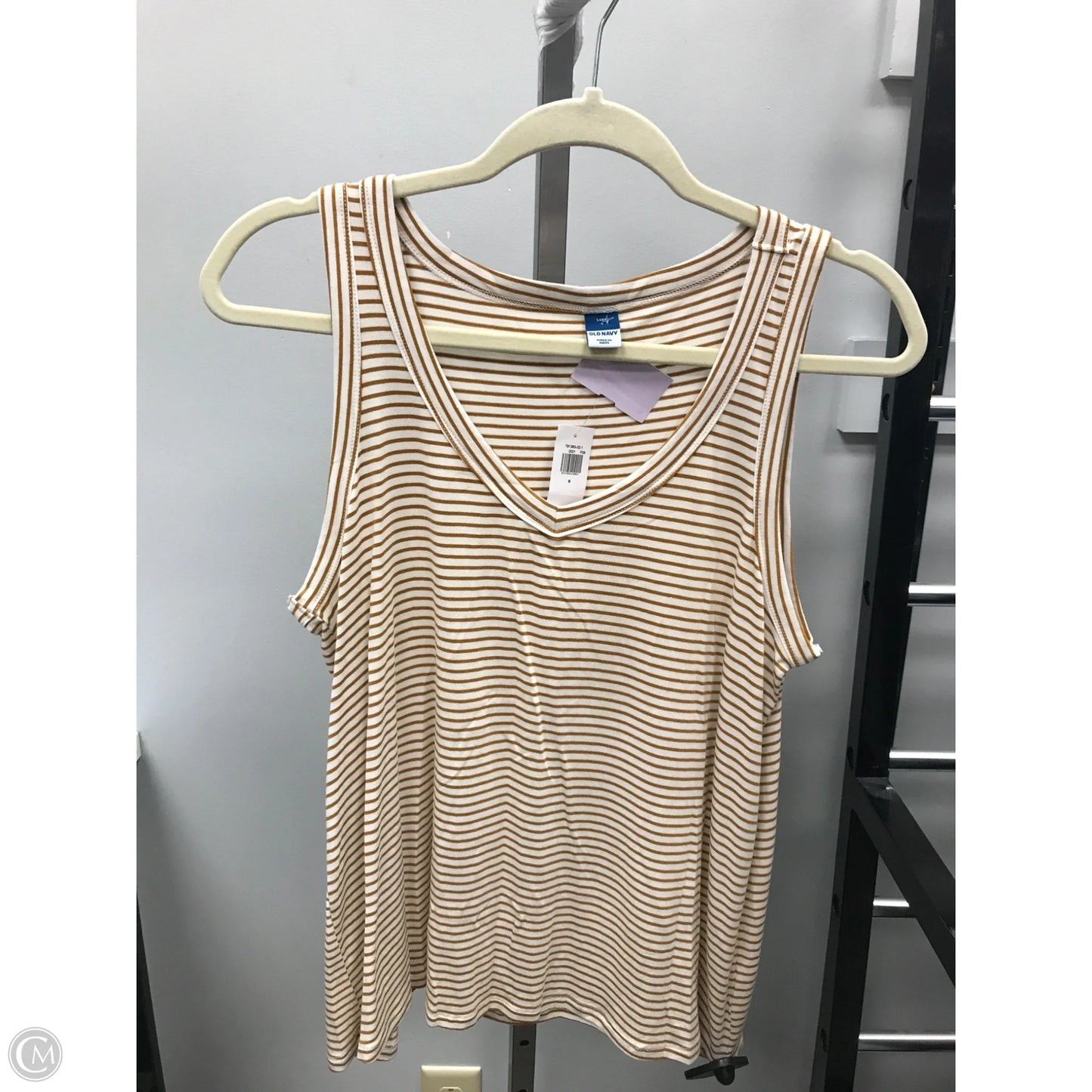 Top Sleeveless By Old Navy In Striped Pattern, Size: S