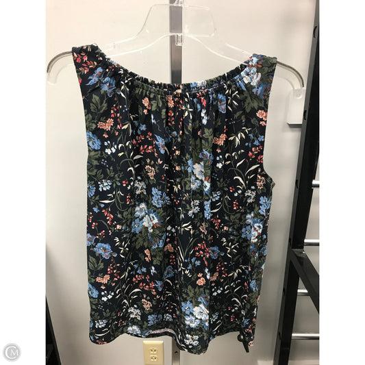 Top Sleeveless By Loft In Floral Print, Size: S
