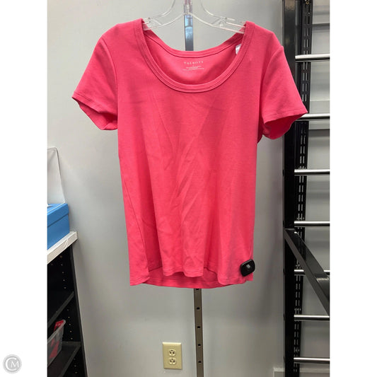 Top Short Sleeve By Talbots In Coral, Size: L