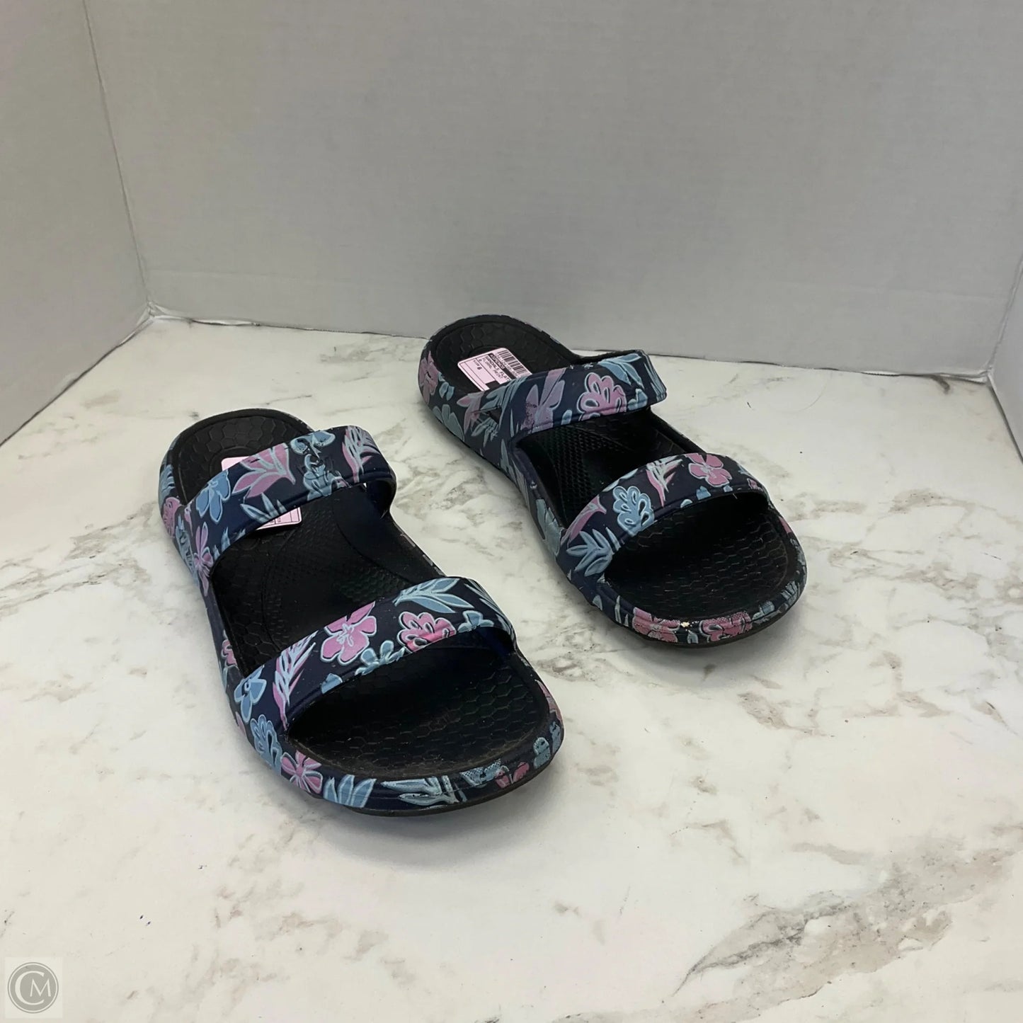 Sandals Flats By Spenco In Floral Print, Size: 8
