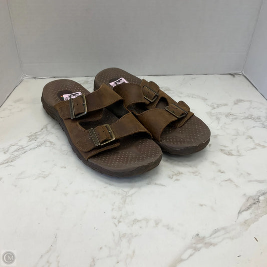 Sandals Flats By Skechers In Brown, Size: 8