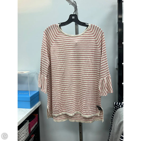Top Short Sleeve By J. Jill In Striped Pattern, Size: L