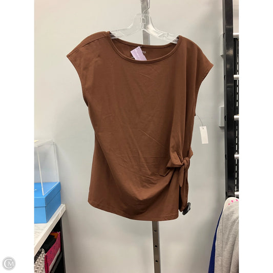 Top Sleeveless By Talbots In Brown, Size: M