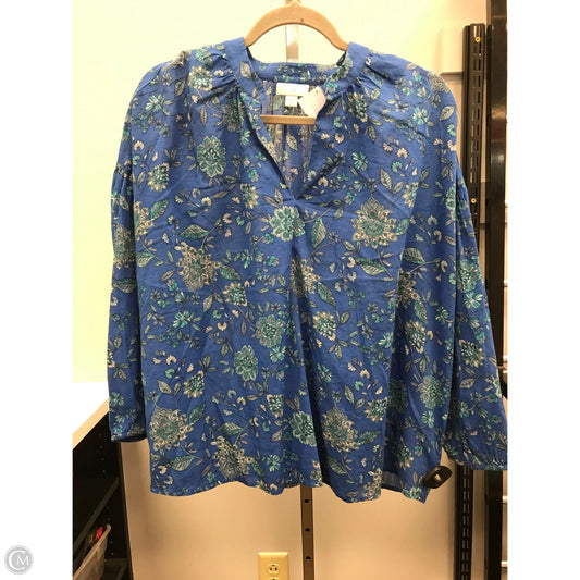 Top Long Sleeve By J. Jill In Blue, Size: M