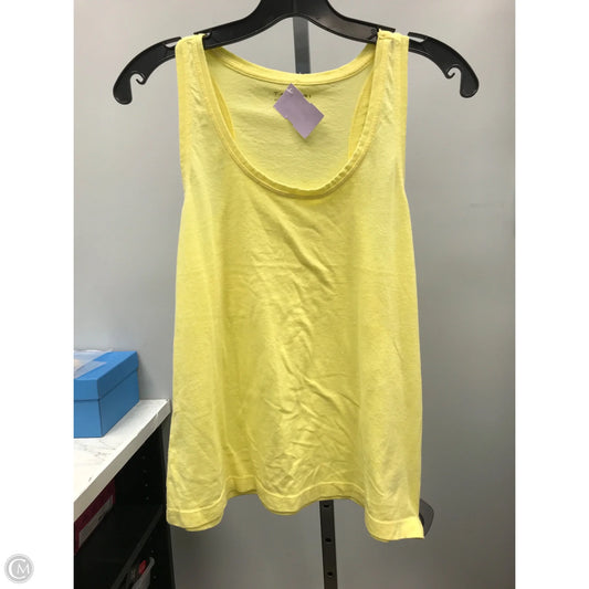 Top Sleeveless By Tahari In Yellow, Size: Xl