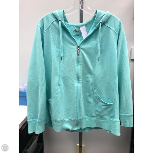 Jacket Other By Style And Company In Aqua, Size: 1x