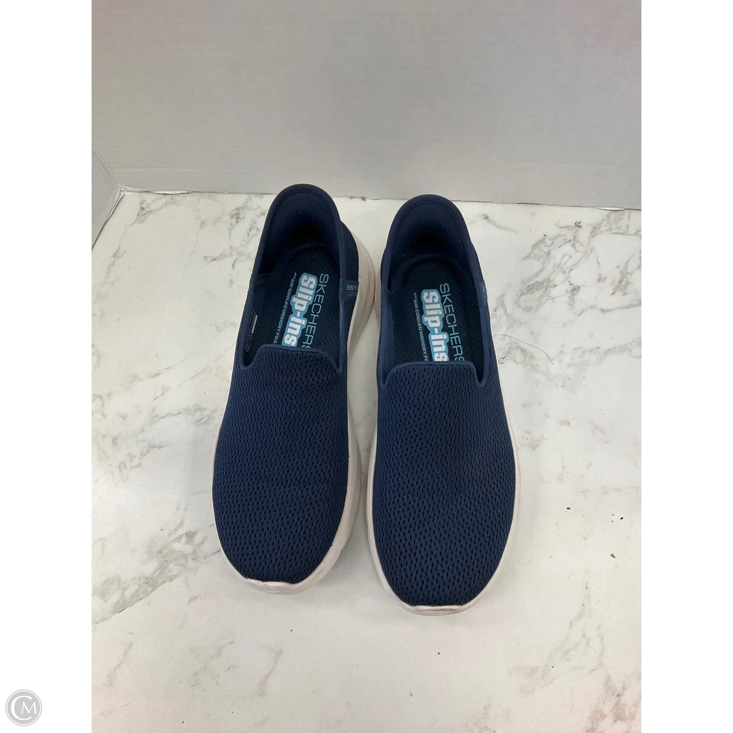Shoes Athletic By Skechers In Navy, Size: 8