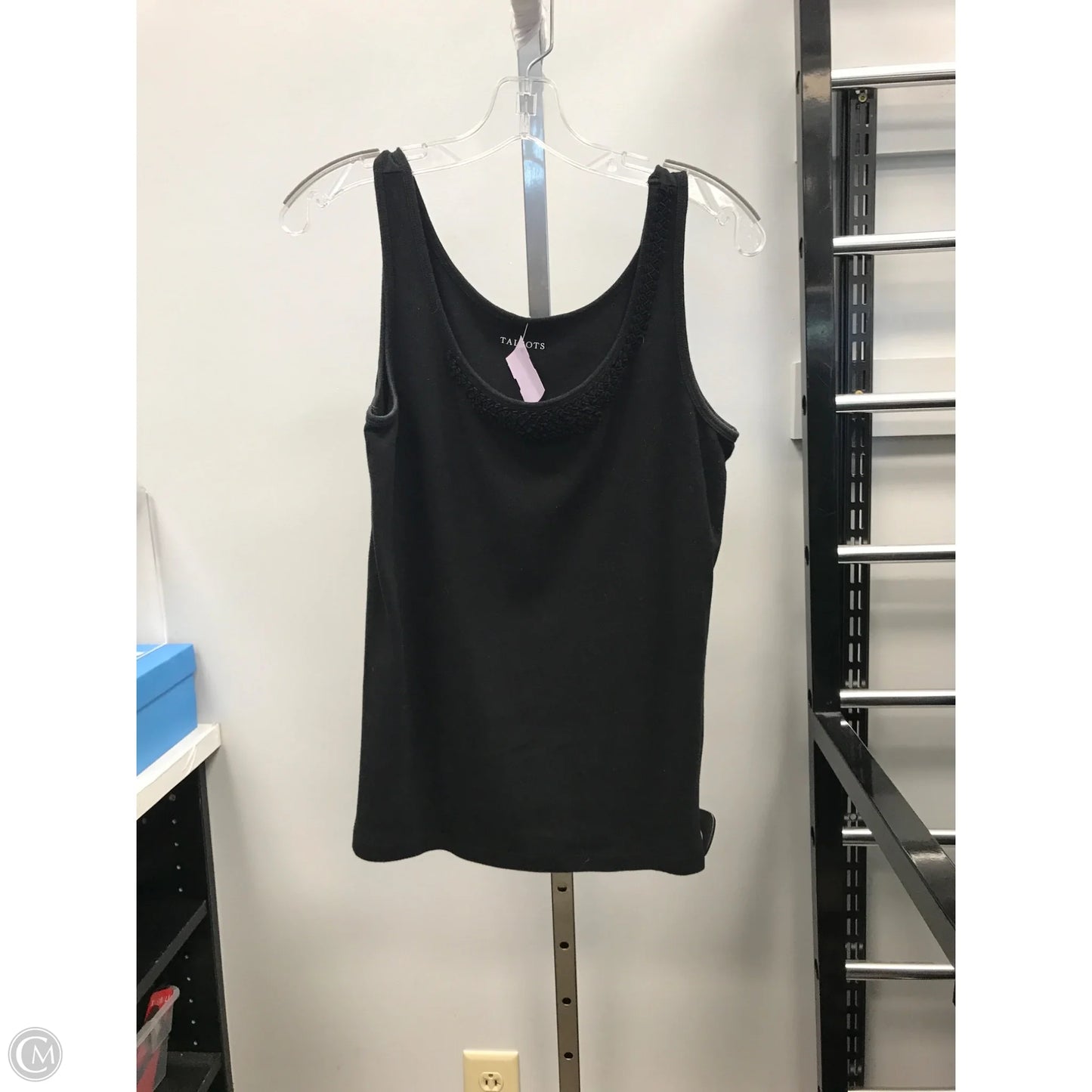 Top Sleeveless By Talbots In Black, Size: M