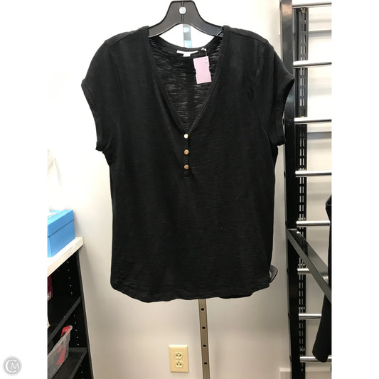 Top Short Sleeve By Chicos In Black, Size: M