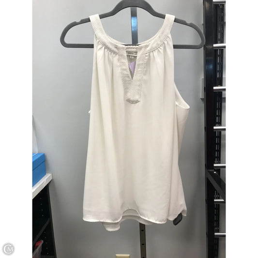 Top Sleeveless By Skies Are Blue In White, Size: Xxl