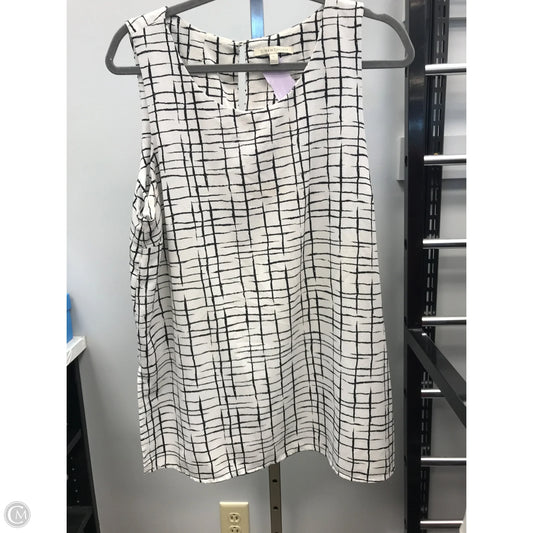 Top Sleeveless By 41 Hawthorn In Black & White, Size: Xl