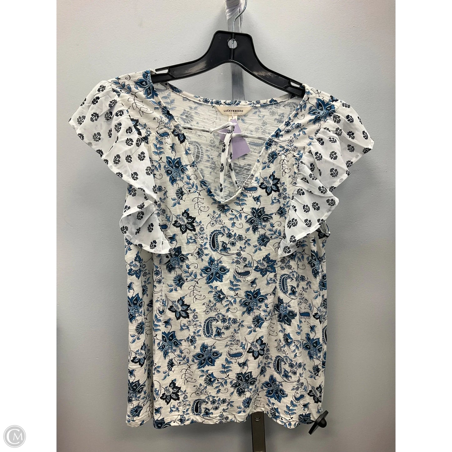 Top Sleeveless By Lucky Brand In Floral Print, Size: S