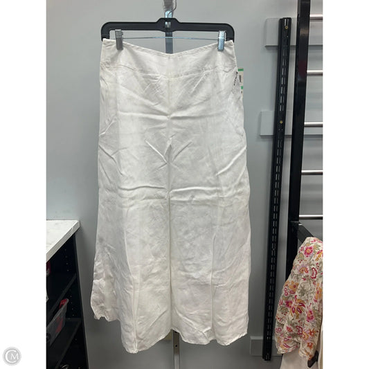 Skirt Midi By Charter Club In White, Size: 8