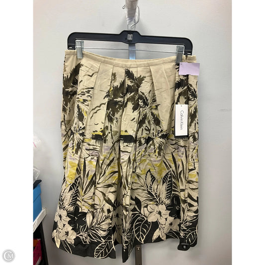 Skirt Mini & Short By Calvin Klein In Brown, Size: 8