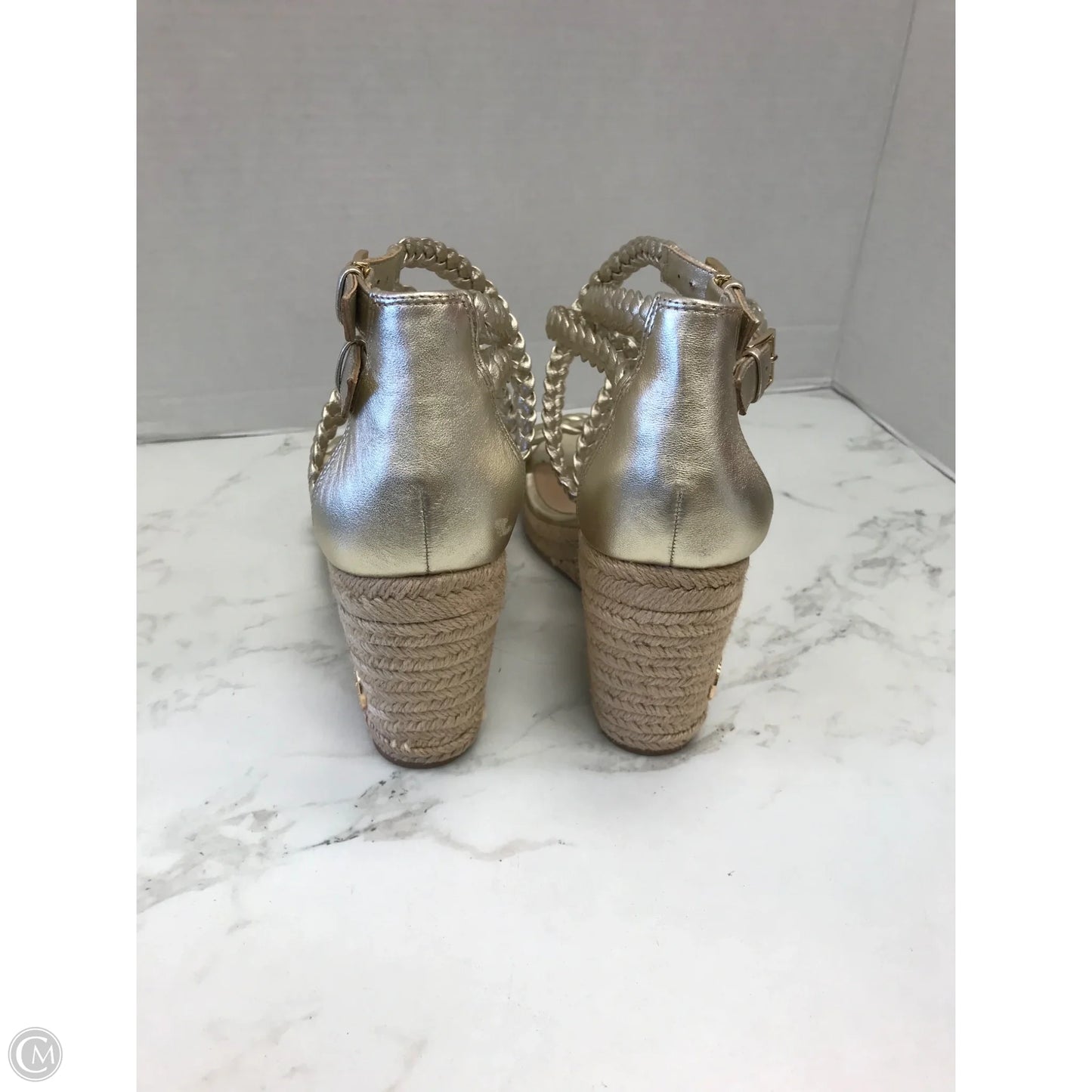 Sandals Designer By Tory Burch In Gold, Size: 10.5