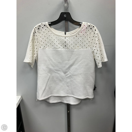Top Short Sleeve By Loft In White, Size: Xs