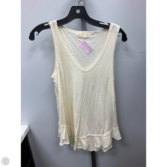Top Sleeveless By T.la In Cream, Size: S