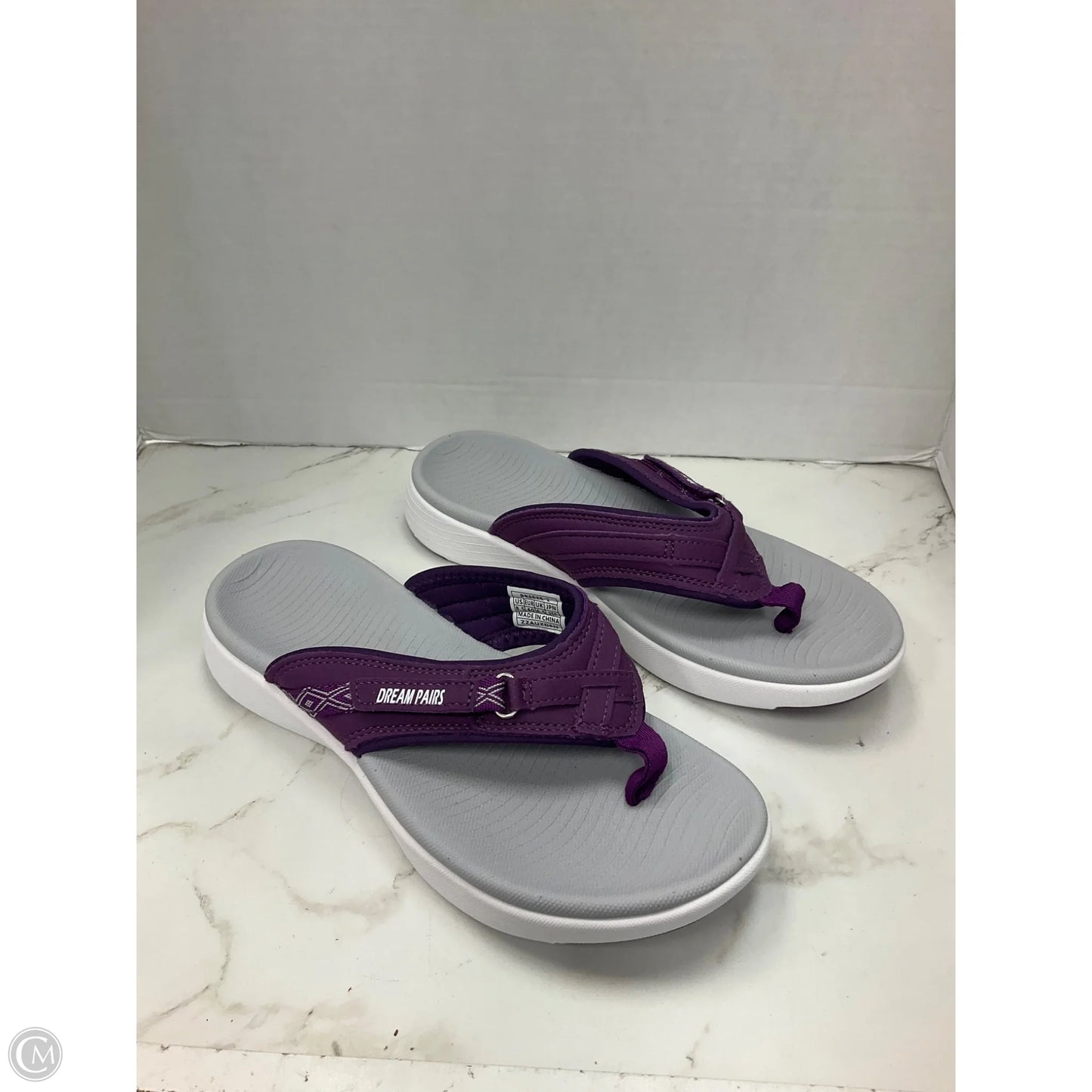 Sandals Flats By Dream Pairs In Purple, Size: 8.5