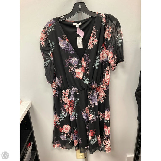 Dress Casual Short By Maurices In Floral Print, Size: L