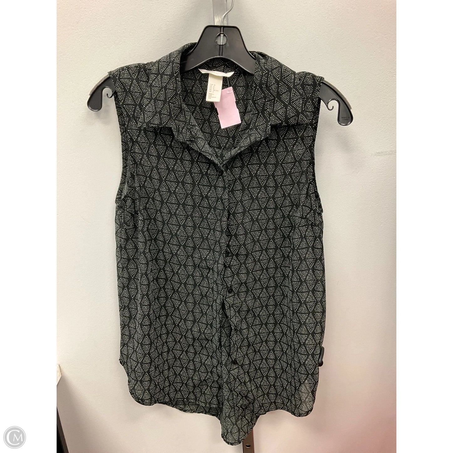 Top Sleeveless By H&m In Black, Size: 0
